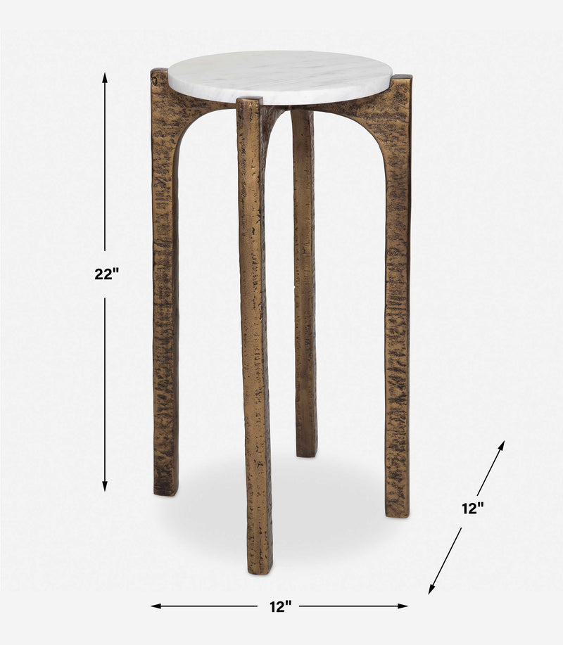 Uttermost Vivi Marble Drink Table