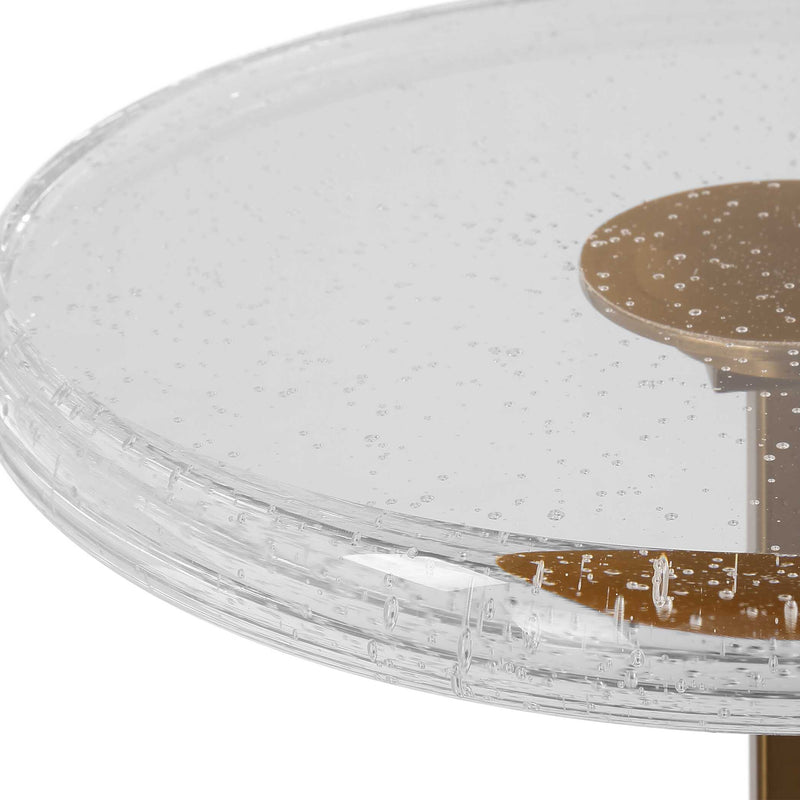 Uttermost Sora Glass Drink Table