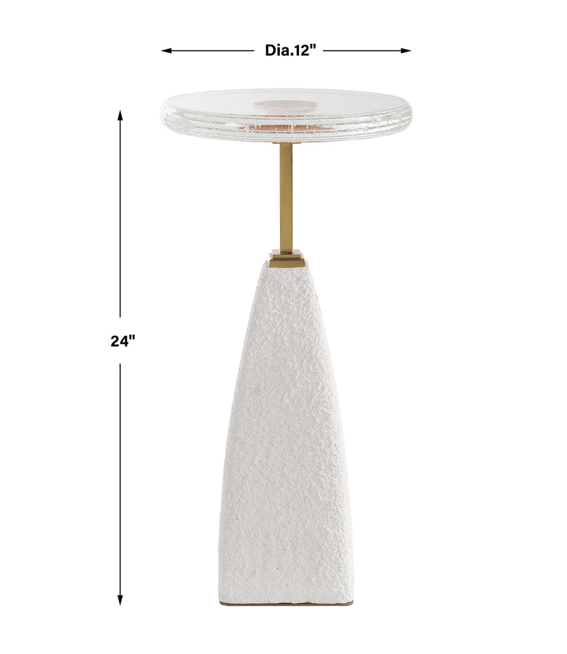 Uttermost Sora Glass Drink Table