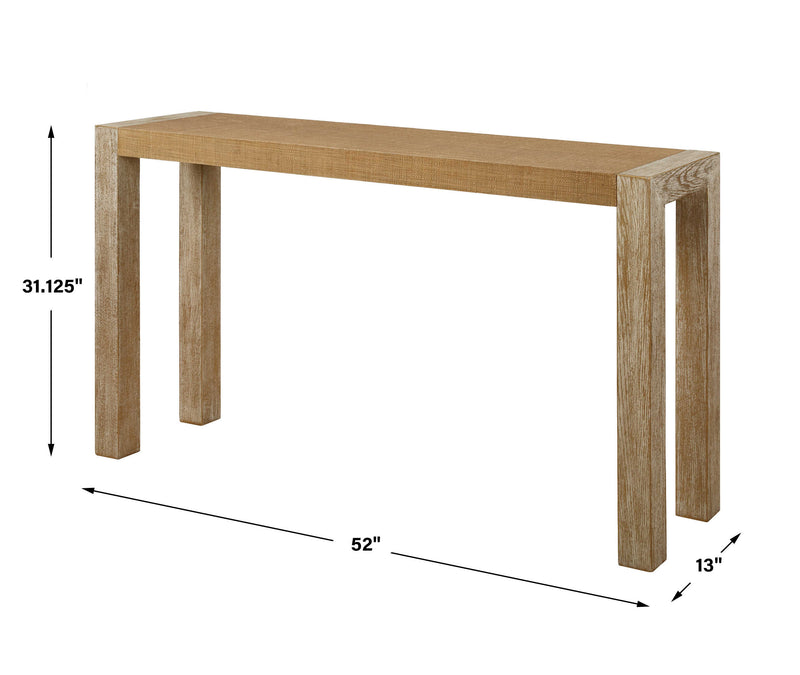 Uttermost Bentley Grasscloth Console Table
