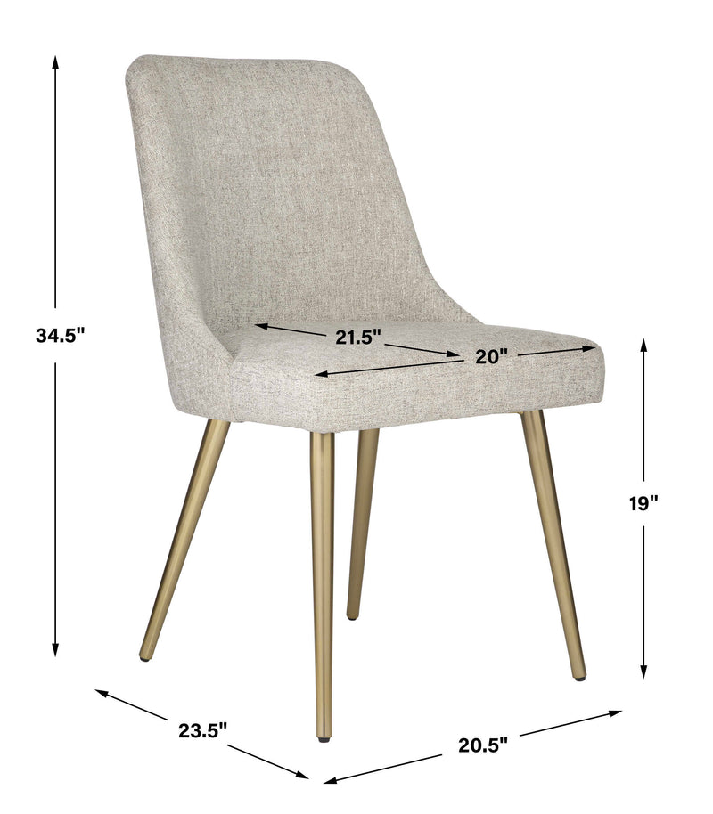 Uttermost Bramwell Gray Dining Chair