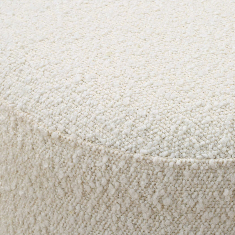 Uttermost Swirls Poplar Ivory Ottoman