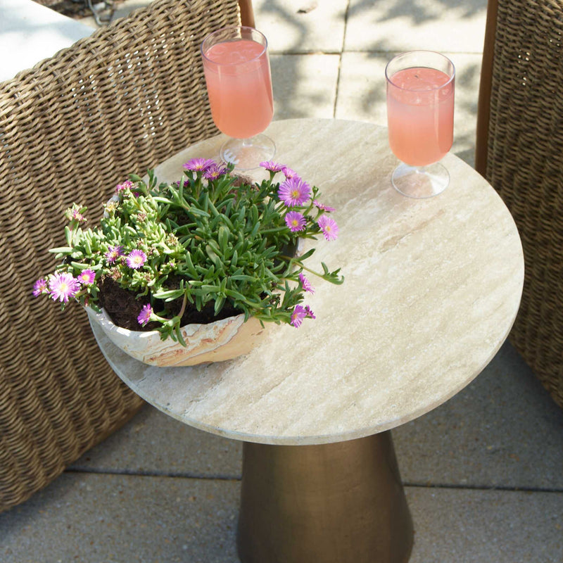 Uttermost Midsummer Antique Brass Accent Table