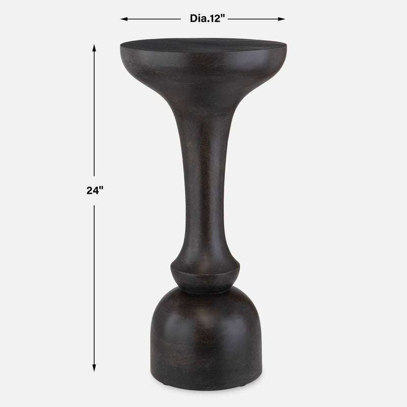 Uttermost Gambit Hourglass Accent Table