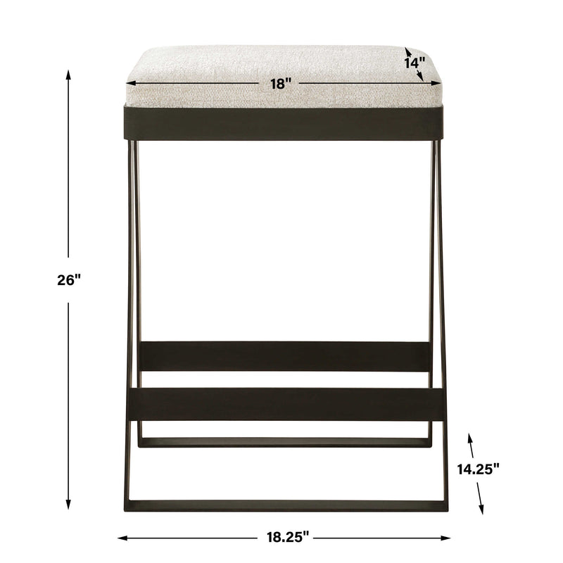 Uttermost Hover Iron Counter Stool