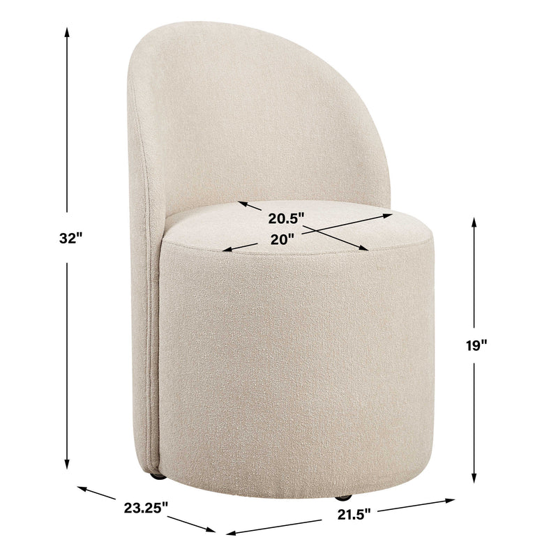 Uttermost Roll With It Sand Dining Chair