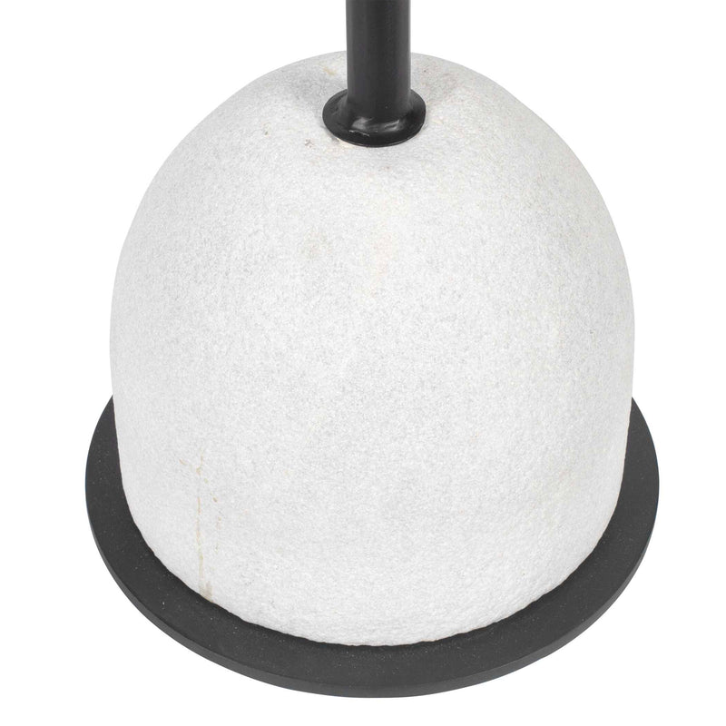 Uttermost Morro White Marble Side Table