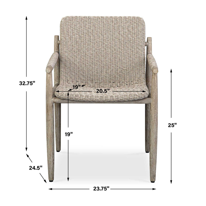 Uttermost Sumba Wicker Outdoor Dining Chair
