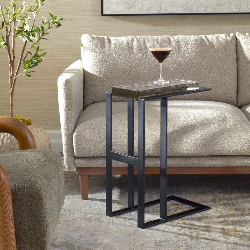 Uttermost Soma Black Accent Table