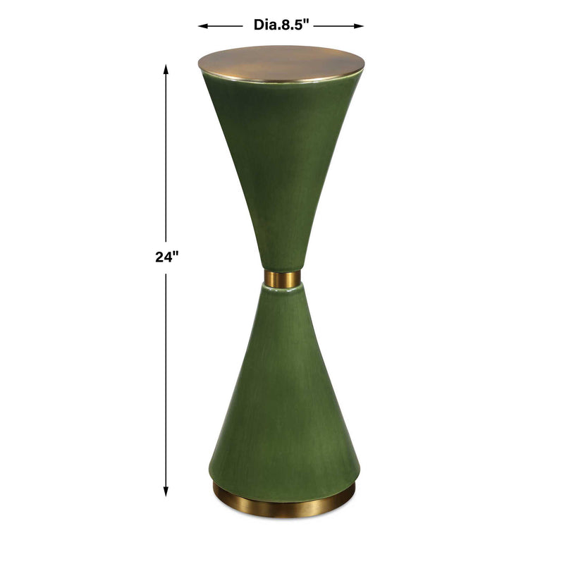 Uttermost Ronde Jade Green Drink Table