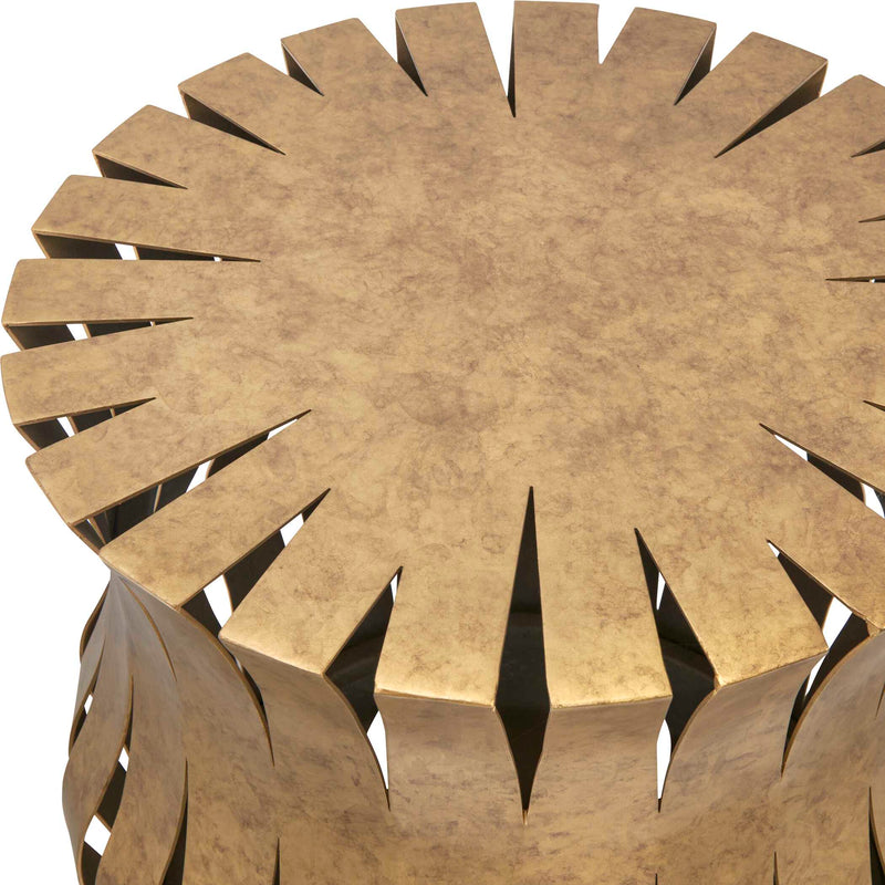 Uttermost Arida Aged Gold Accent Table