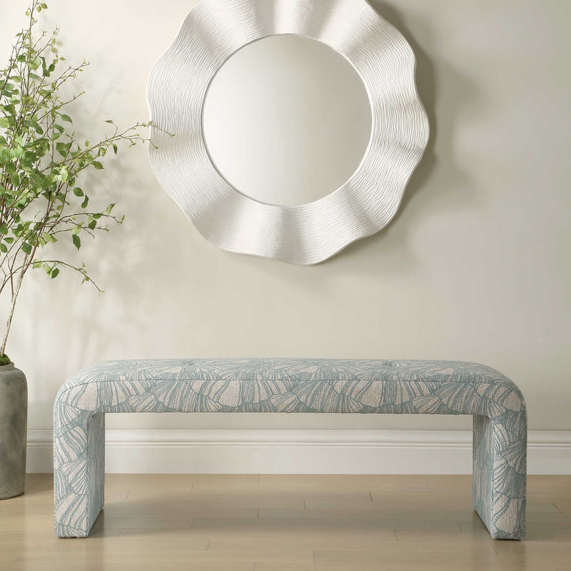 Uttermost Amie Spa Blue Bench