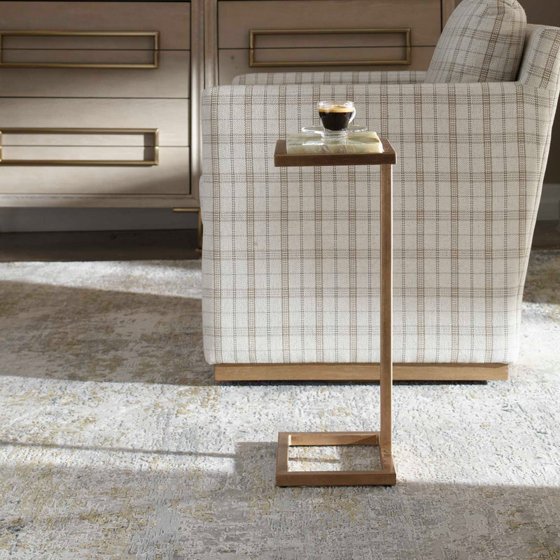 Uttermost Gamora Marble Drink Table