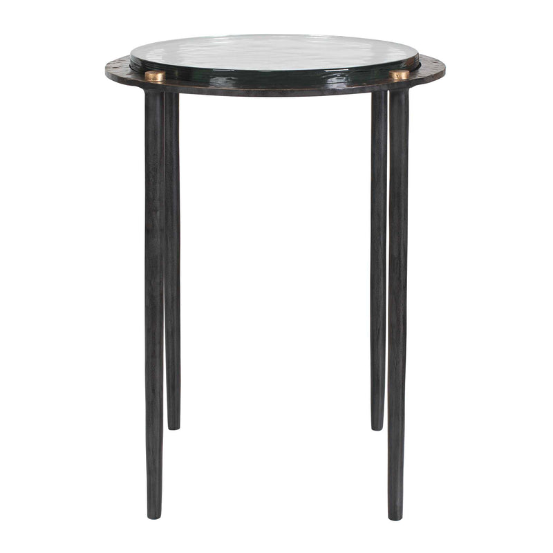 Uttermost Kennington Round Glass Accent Table