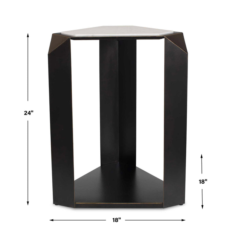 Uttermost Keenan Geometric Accent Table