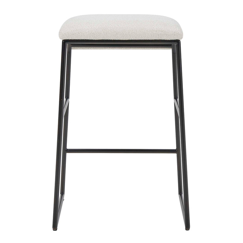 Uttermost Arcane Ecru Counter Stool