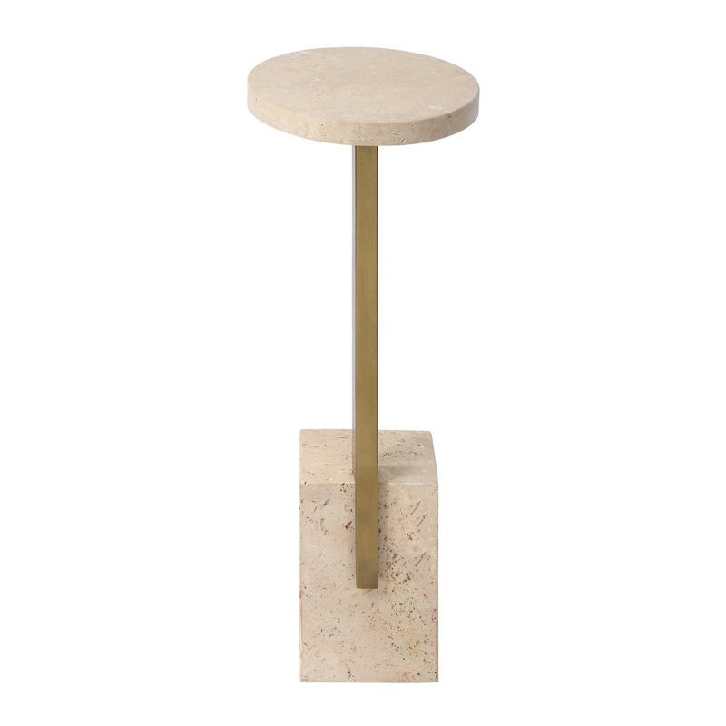Uttermost Feranno Travertine Accent Table