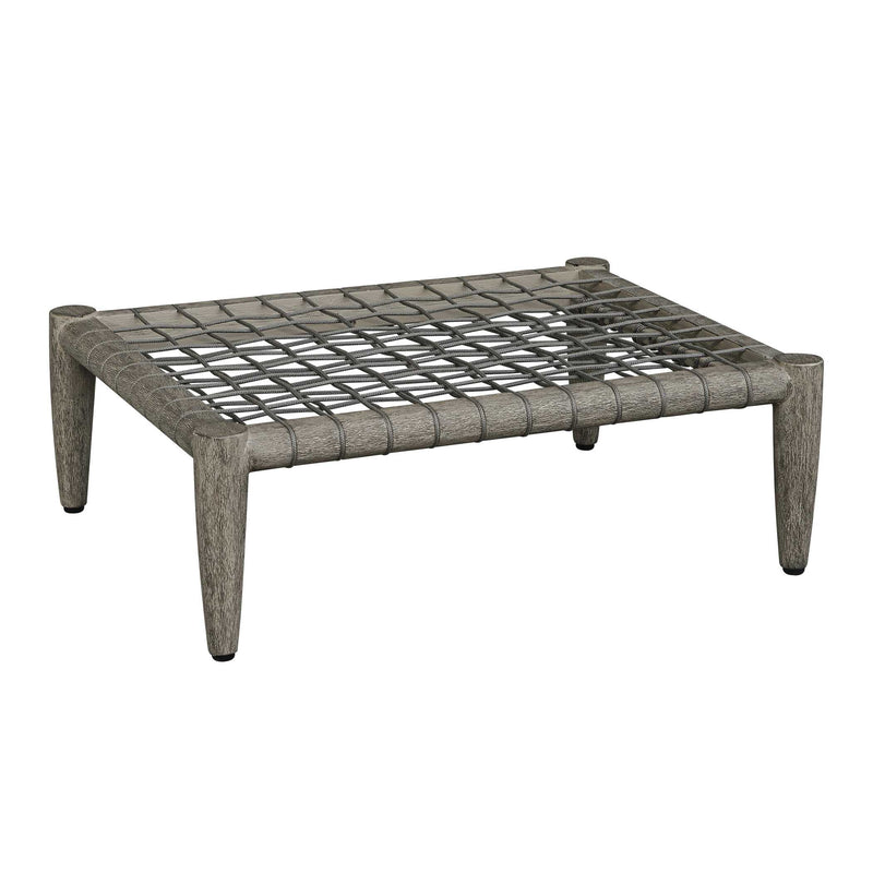 Uttermost Borneo White Cushion Outdoor Ottoman