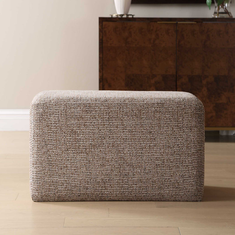 Uttermost Kelce Woven Checkered Ottoman
