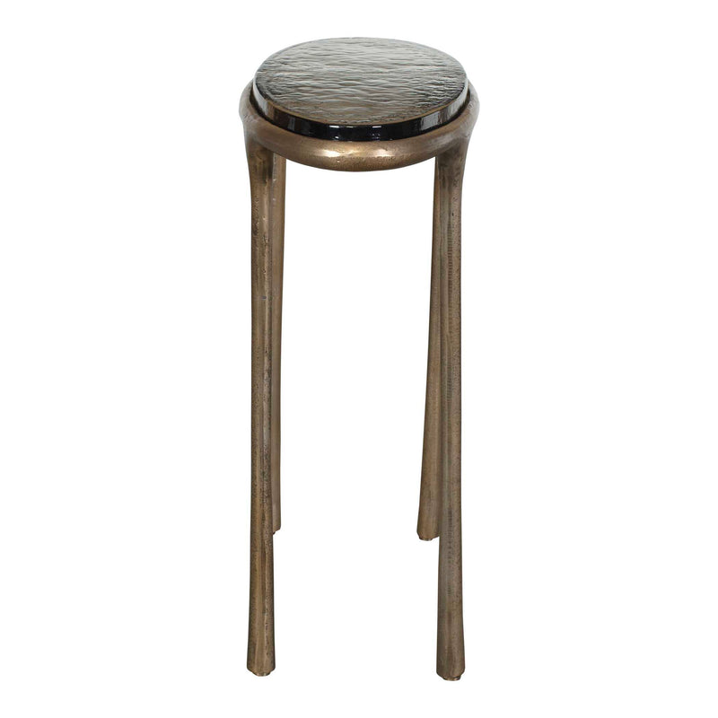 Uttermost Ata Oval Brass Accent Table