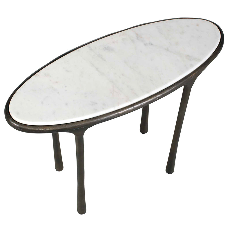 Uttermost Ata Dark Bronze Accent Table