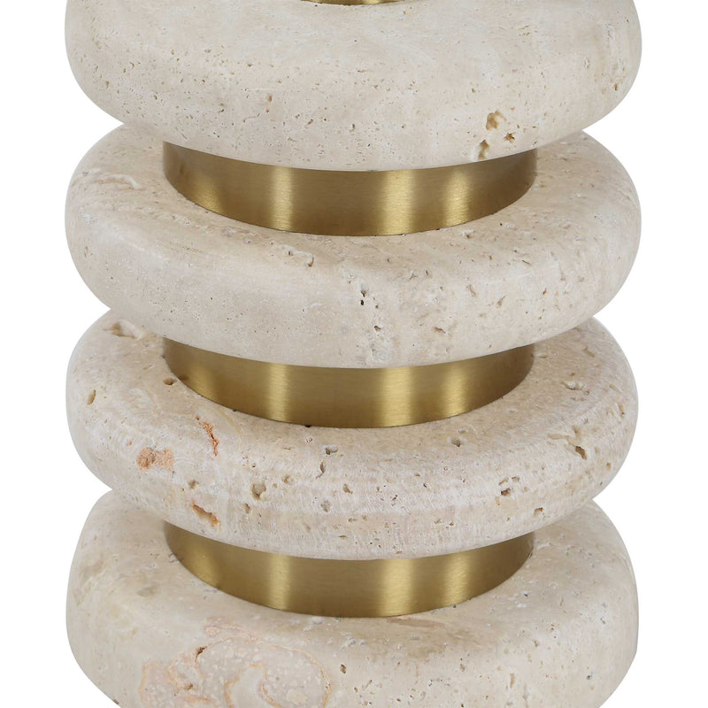 Uttermost Adames Travertine Drink Table