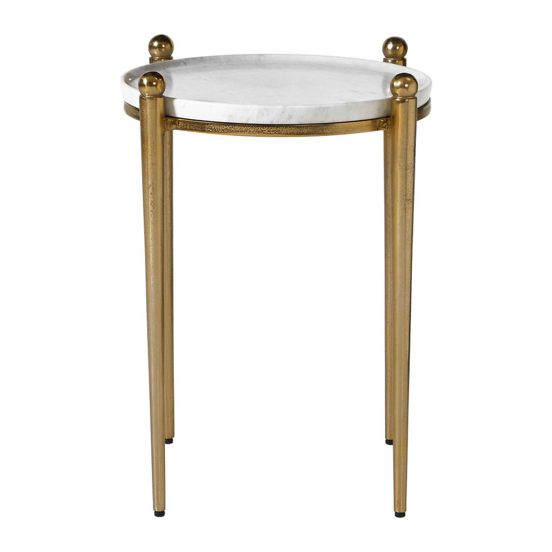 Uttermost Nahunta Antique Brass Accent Table