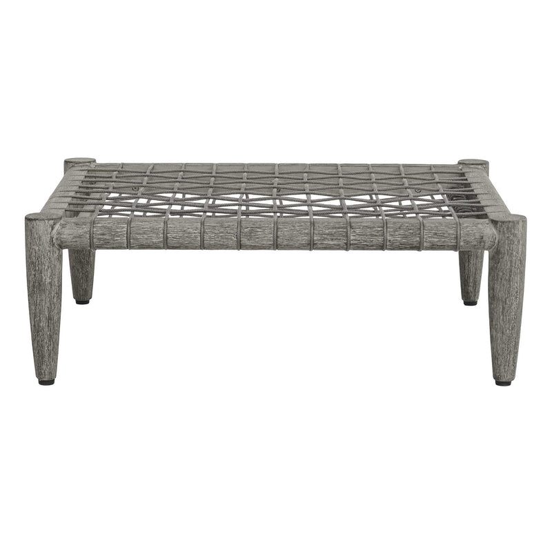 Uttermost Borneo Outdoor Dove Ottoman