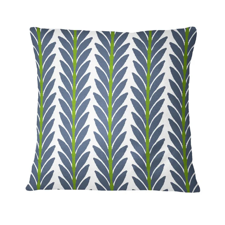 Laura Park - 22x22 Outdoor Pillows - Frond Indigo