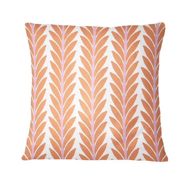 Laura Park - 22x22 Outdoor Pillows - Frond Orange