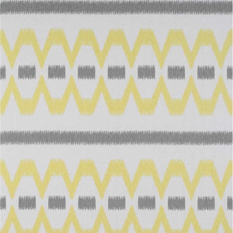 GASTON Y DANIELA - LAMPEDUSA- GRIS/AMARILLO - Fabric by the Yard GRIS/AMARILLO