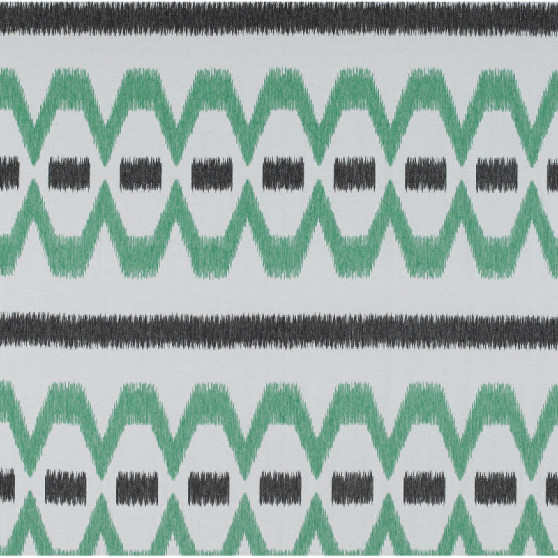 GASTON Y DANIELA - LAMPEDUSA- ONYX/VERDE MENTA - Fabric by the Yard ONYX/VERDE MENTA