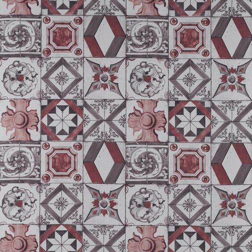 GASTON Y DANIELA - TRASTEVERE- ROJO/MARRON - Fabric by the Yard ROJO/MARRON