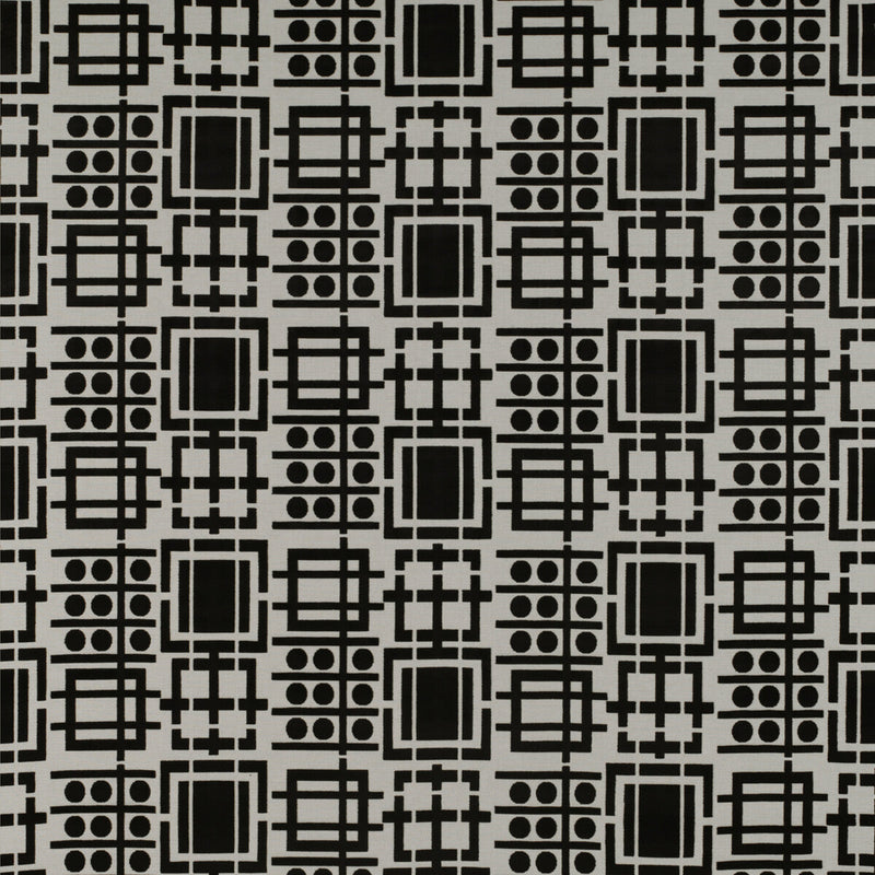 GASTON Y DANIELA - PRATO- BLANCO/ONYX - Fabric by the Yard BLANCO/ONYX