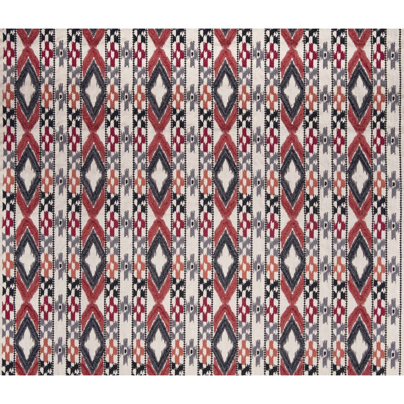 GASTON Y DANIELA - QUEEN- ROJO/GRIS  - Fabric by the Yard ROJO/GRIS