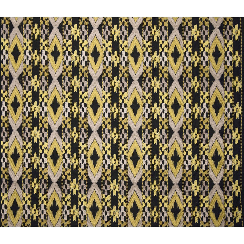 GASTON Y DANIELA - QUEEN- BLK/AMARILLO - Fabric by the Yard BLK/AMARILLO