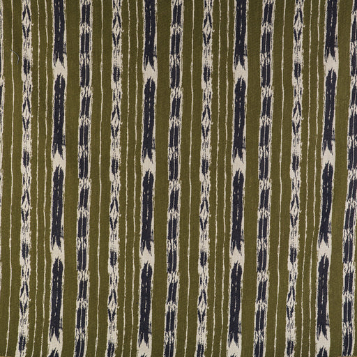 GASTON Y DANIELA - BANDAS- VERDE/NAVY - Fabric by the Yard VERDE/NAVY