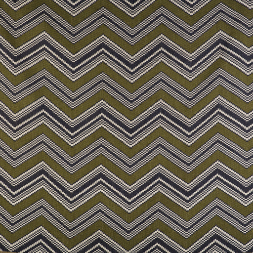 GASTON Y DANIELA - ZIG ZAG- VERDE/NAVY - Fabric by the Yard VERDE/NAVY