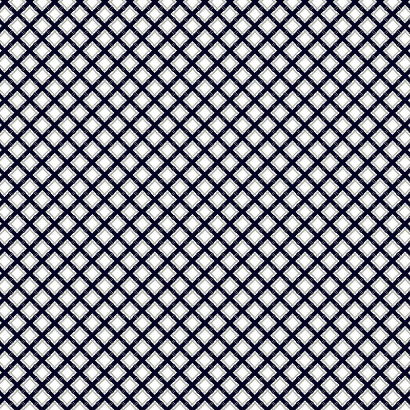 GASTON Y DANIELA - TRELLIS- NAVY/GRIS - Fabric by the Yard NAVY/GRIS