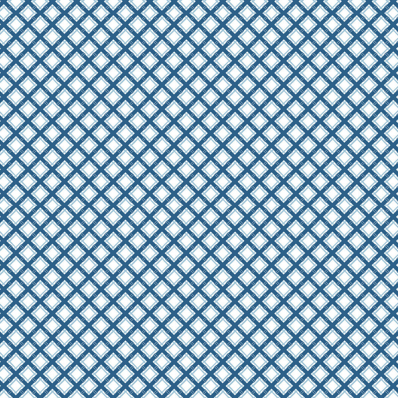 GASTON Y DANIELA - TRELLIS- AZUL - Fabric by the Yard AZUL