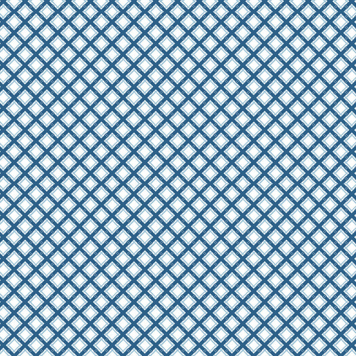 GASTON Y DANIELA - TRELLIS- AZUL - Fabric by the Yard AZUL