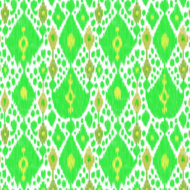 GASTON Y DANIELA - IKAT- VERDE - Fabric by the Yard VERDE