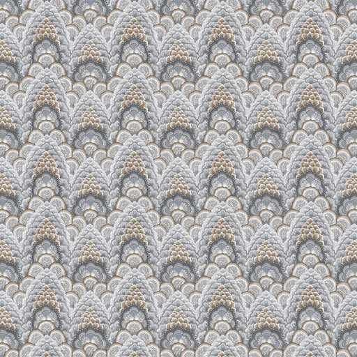 GASTON Y DANIELA - GANGES- TABACO/GRIS - Fabric by the Yard TABACO/GRIS