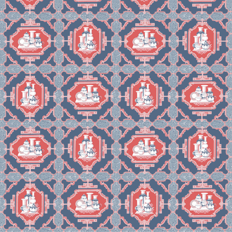 GASTON Y DANIELA - PORCELANAS- AZUL - Fabric by the Yard AZUL