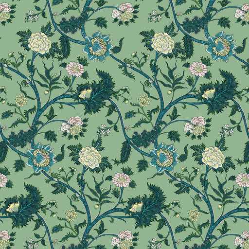 GASTON Y DANIELA - PALAMPORE- VERDE - Fabric by the Yard VERDE