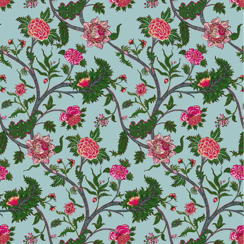 GASTON Y DANIELA - PALAMPORE- AZUL - Fabric by the Yard AZUL