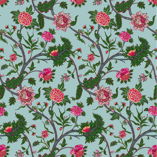 GASTON Y DANIELA - PALAMPORE- AZUL - Fabric by the Yard AZUL