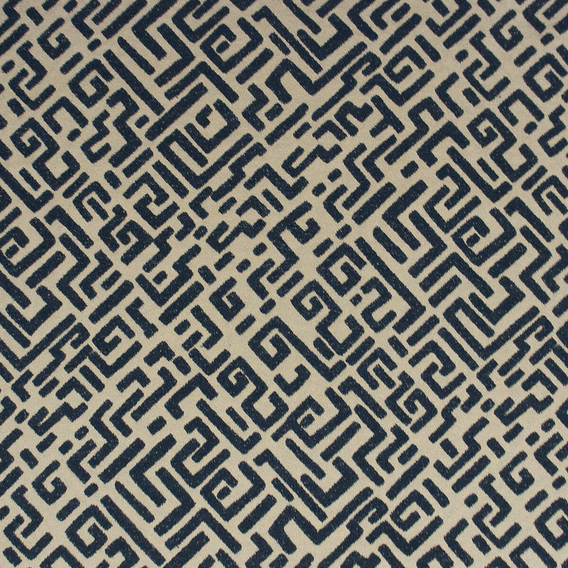 GASTON Y DANIELA - ESCRITURA- OCRE/BLACK - Fabric by the Yard OCRE/BLACK