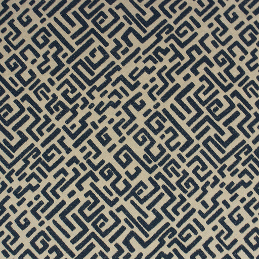 GASTON Y DANIELA - ESCRITURA- OCRE/BLACK - Fabric by the Yard OCRE/BLACK