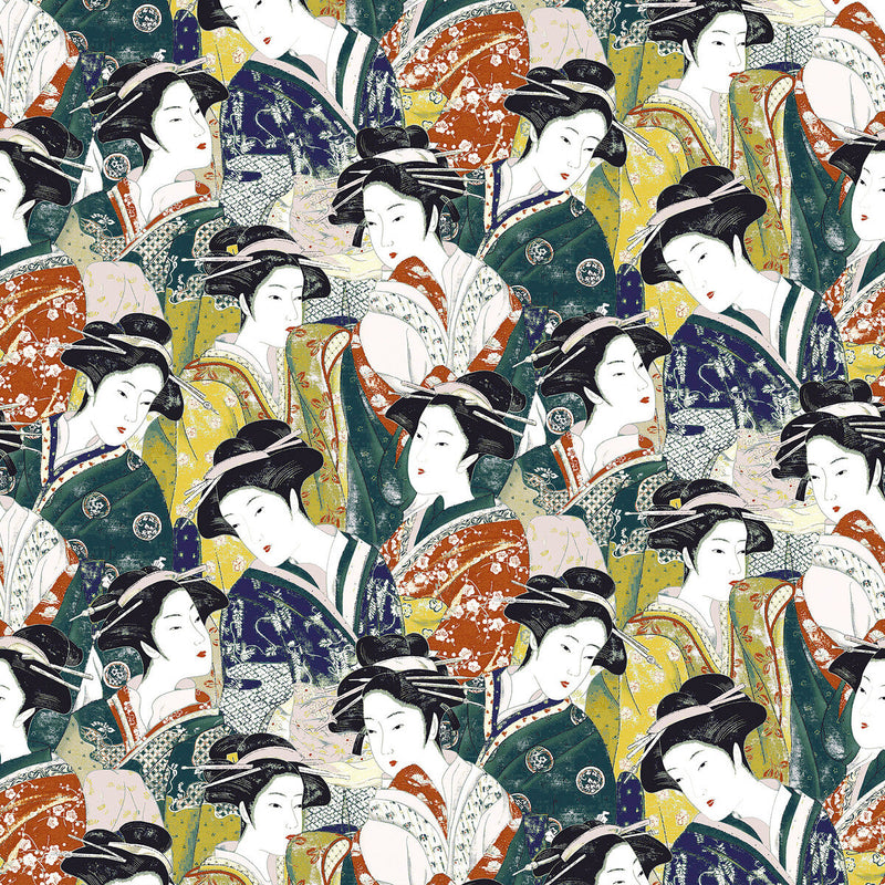 GASTON Y DANIELA - MATSUYAMA VELVET- MULTI - Fabric by the Yard MULTI